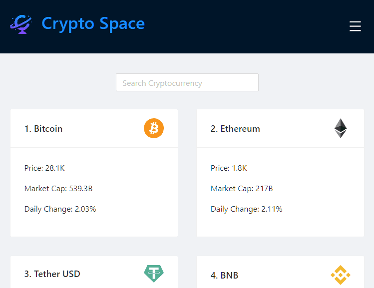Crypto Space illustrative image